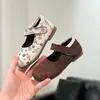 Zapatos de Cuero para Niñas Modelo Primavera y Otoño 2026 Zapatos de Princesa con Lazo y Flor para Niños Mocasines de Suela Suave Zapatos Planos Elegantes para Bebé