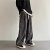 Direto do Fabricante: Calça Jogger Cargo Jeans Lavada de Corte Solto, Tendência Nacional Hip-Hop Estilo Japonês Tamanho Plus para Homens e Mulheres