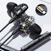 Nuevo auricular in-ear de bobina móvil doble juego de pollo con micrófono para Apple Huawei Samsung OPPOvivo