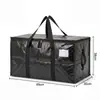 Bolsa de almacenamiento grande para mudanzas, exclusiva para uso transfronterizo, hecha de material PP grueso y plegable, adecuada para el almacenamiento de ropa, impermeable, a prueba de polvo y a prueba de humedad