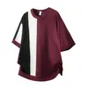 Ropa para Hombre Fengshe / 2026 Verano Nueva Camiseta de Punto de Cuello Redondo para Hombre Estilo Americano de Peso Pesado de Manga Corta Casual de Moda