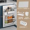 Estante de Almacenamiento con Panel Perforado para Puerta de Gabinete de Cocina Montado en Pared Almacenamiento de Escritorio para Puerta de Gabinete Interior de Pared Estante de Almacenamiento para Refrigerador