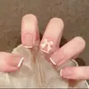 Uñas Portátiles Hello Kitty Pegatinas Removibles para Uñas Uñas Postizas Terminadas Uñas Portátiles Popular en Xiaohongshu Manicura Ojo de Gato