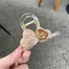 Combinación de colores de alto nivel amor clip de pinza grande para el pelo de la parte trasera del cabello pinza de tiburón 2025 nuevo pasador de pelo de alta gama clip tocado