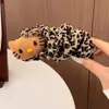 Pinza de Plátano con Estampado de Leopardo de Dibujos Animados Linda Gato Kt Modelo Nuevo 2026 para Crear un Peinado Voluminoso, Accesorio para el Cabello para Niñas