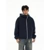 Suéter cárdigan con cremallera pesada de doble cara para hombre, novedad de primavera 2025, con capucha, talla grande, abrigo de marca de moda de alta calidad