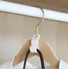 Gancho de conexión para perchas, armario, artefacto de almacenamiento que ahorra espacio, gancho para ropa apilable, percha apilable para el hogar