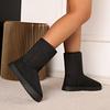 Comercio Exterior Transfronterizo Botas de Nieve de Talla Grande para Hombres y Mujeres, Invierno Forradas de Felpa Gruesas de Caña Alta Versátiles Cálidas Botas y Zapatos de Algodón al por Mayor