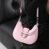 Bolso de hombro elegante para mujer estilo celebridad de Internet coreano, bolso de mano para mujer, 2024 primavera temprana, nuevo bolso bandolera, bolso dumpling, moda