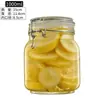Pote de vidro selado grande pote de picles grosso fecho Pote de Armazenamento Garrafa de armazenamento de grãos para cozinha pote selado