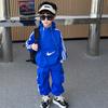 Traje de Doble Cremallera para Niño Primavera y Otoño Nueva Chaqueta Deportiva para Niños Conjunto de Dos Piezas para Niños Pequeños y Medianos Ropa Infantil de Exportación