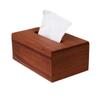 Caja de pañuelos de escritorio de nogal vintage caja de almacenamiento separada hotel caja de almacenamiento de papel suelto caja de pañuelos de madera maciza para el hogar