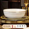 Nuevos Tazones y Platos 2025 para Casa Regalo de Inauguración Cerámica de Alta Temperatura Vajilla Jingdezhen Gama Alta Lujo Ligero Tazones y Platos con Alta Apariencia