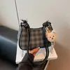 Bolso Cruzado para Axila para Mujer 2026 Nueva Moda Cuadros Versátil Bolso de Mano Bolso de Hombro Sensación de Alta Gama Bolso Cruzado Tipo Dumpling
