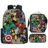 Mochila de Marvel Spider-Man Dibujos Animados Anime Bolsa Escolar Primaria Mochila Bolso de Mano Bolsa Sencilla para Lápices