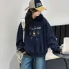 Sudadera Transfronteriza Niñas Moda Otoño Con Capucha Elegante 2026 Nuevo Infantil Principios de Otoño Niños Medianos y Grandes Moda Capa Base Superior