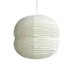 Luminária de papel artística criativa, cúpula de luminária pendente estilo japonês para sala de estudo, quarto, lanterna artística, sala de estar personalizada e luminária pendente para casa de temporada