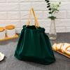 Bolsa Desechable con Cordón para Llevar Empaque Bolsa de Plástico Portátil Ensalada Comida Bolsa de Empaque con Cordón Bolsa Lala