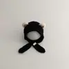Bonitos y adorables gorros de otoño e invierno para niños, con diseño de poner, material de punto y una serie de dibujos animados, que brindan abrigo y protección para los oídos para bebés y niños pequeños.