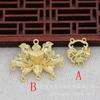 Imitación Li jingxun joyería DIY goteo de aceite imitación punto color verde retención de color 13*16, 30 * 23MM accesorios de conexión porosa B1678