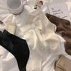 Meias de confinamento meias femininas de cano médio ins na moda outono e inverno branco japonês meias de algodão de cor pura primavera e outono com meias mocassins