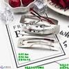 3- 9cm Pinzas de Presión Forma de Gota Ovalada Cuadrada Doradas Plateadas Blancas Pinzas BB Pinzas Laterales Materiales para Manualidades DIY Bases para Accesorios del Cabello