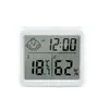 Termómetro de cara sonriente ultradelgado de 0.8 cm pantalla grande medidor de temperatura y humedad función de memoria Keming