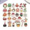 Mezcla 100 piezas navidad aceite aleación diy accesorios joyería Papá Noel Muñeco de nieve Campana Alce Colgante pulsera
