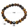 Transfronterizo nuevo explosiones AliExpress piedra negra ojo de tigre destello negro pino blanco piedra mapa pulsera pulsera magnética venta al por mayor