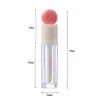 Botella dispensadora de brillo de labios, Botella redonda de brillo de labios con cepillo grande, Tubo de brillo de labios vacío, Material de empaque de maquillaje, Capacidad 5.3ml