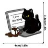 Nuevas Pegatinas Magnéticas de Gato Lindo de Acrílico para Refrigerador Creativas Lindas Mascotas Gato Negro Pequeño Animales Lindos Pegatinas Decorativas Magnéticas