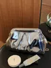 Nuevo Diseño de Comercio Exterior Nicho Bolso Dorado Nube de Gran Capacidad para Mujer, Bolso Cruzado de Cadena Plegado, Bolso de Hombro Único