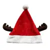 Decoração de Natal 2026 Galhada de Rena Chapéu de Natal Adulto Crianças Presente Chapéu de Papai Noel Desenho Animado Presente
