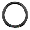 Capa para Volante Mercedes GLA Modelos 15-24 200/220 Ultra-fina Couro Genuíno Camurça Fibra de Carbono Capa Universal para Pegada Todas as Estações