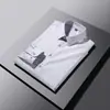 Recomendação Mais Vendida: Tecido Tingido em Fio de Alta Qualidade Estilo Leve para Negócios Camisa Fashionável de Manga Longa Chuva de Meteoros para Homens