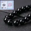 Venta al por mayor Ágata Negra Natural Grado 7A Cuentas Sueltas Hilo Largo Semiacabado Pulsera de Cuentas DIY Cuentas Espaciadoras Cuentas de Oración Accesorios