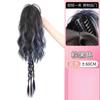 Tinte de Reflejos de Color Trenza Boxeadora Trenza de Cabello Vigor Joven de Mujer Semi Recogido Pinza de Agarre Cabello de Simulación Esponjoso Cola de Caballo Alta Dulce Cool
