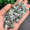 Jadeíta de Myanmar artículo a variedad de hielo tricolor 6.5 mm cuentas multi-tesoro cuentas sueltas cuentas redondas de jade joyería de jade cuentas de jade