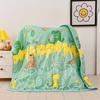 Colcha de Verão para Jardim de Infância Conjunto de Três Peças Lavada de Verão Desenho Animado Infantil Colcha de Verão Colcha de Verão Colcha de Sesta para Bebê de Verão Colcha com Ar Condicionado Colcha Fresca de Verão