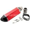 Tubo de escape pequeño hexagonal de fibra de carbono completo para motocicleta para CFMOTO Ninja moto deportiva modificada, escape de sonido universal
