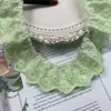 Encaje Bordado de Flor de Tela de Algodón de 4 cm de Ancho para Ropa, Pijamas, Cuello, Puño, Decoración de Borde, Materiales de Decoración Hechos a Mano para Bricolaje