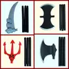 Armas de Mano para Halloween Accesorios de Disfraz Hacha Guadaña de la Muerte Tridente de Poseidón