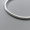 S925 prata esterlina minimalista brilho pulseira aberta linhas geométricas nicho design abertura aberta mão jóias S5802