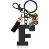 Llavero de Acero Inoxidable con Colgantes de 26 Letras, Accesorios para Bolsos, Colgante para Llavero, Joyería Coreana Estilo Goteo de Aceite al por Mayor