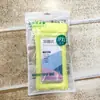 Bolsa impermeable inflable flotante para teléfono móvil con pantalla táctil, caricatura transparente, cinturón de natación exterior, cubierta de airbag, universal para lluvia, para llevar