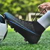 Zapatos de Fútbol de Caña Alta Transfronterizos para Adultos, Ag Clavo Largo Antideslizantes Profesionales de Competición, Zapatos Deportivos de Entrenamiento con Tacos Tf para Jóvenes