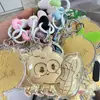 Oro Puro 999 Oro Bolsa de Caqui y Cacahuete Buena Suerte Colgante Cadena para Teléfono Móvil Llavero Souvenir de Negocios Regalo Al Por Mayor