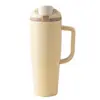 Taza de Coche de 40 oz de Gran Capacidad Portátil Taza de Hielo para Coche con Tapa de Apertura Rápida Taza Doble para Bebidas y Frutas Taza Térmica Venta al por Mayor