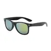 AliExpress Gafas de Sol con Película de Color Uña de Arroz Vintage Tendencia de Moda Gafas de Sol Reflectantes Gafas de Sol de Montura Negra Versátiles