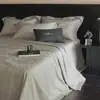 Juego de Cuatro Piezas de Colcha de Seda Helada de Verano para Aire Acondicionado Algodón Tencel Colcha Refrescante de Verano Lavable a Máquina Jacquard Tacto Frío Colcha Delgada Blanca